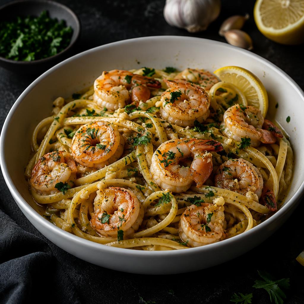 Shrimp Scampi Linguine